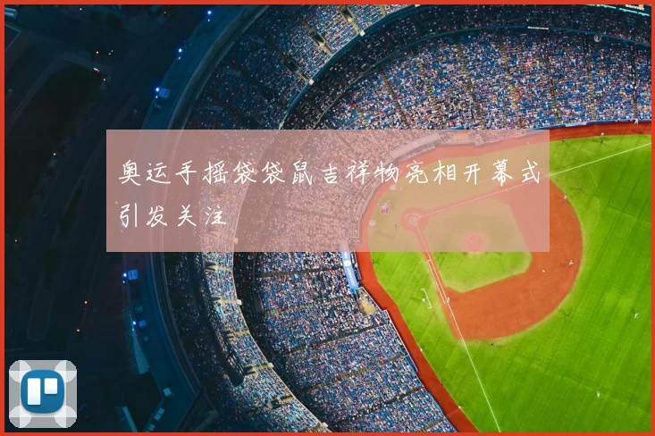 奥运手摇袋袋鼠吉祥物亮相开幕式引发关注
