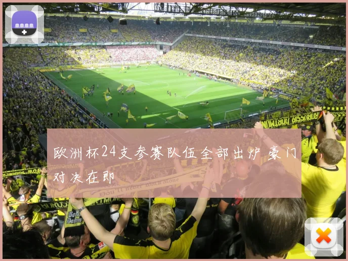 欧洲杯24支参赛队伍全部出炉 豪门对决在即