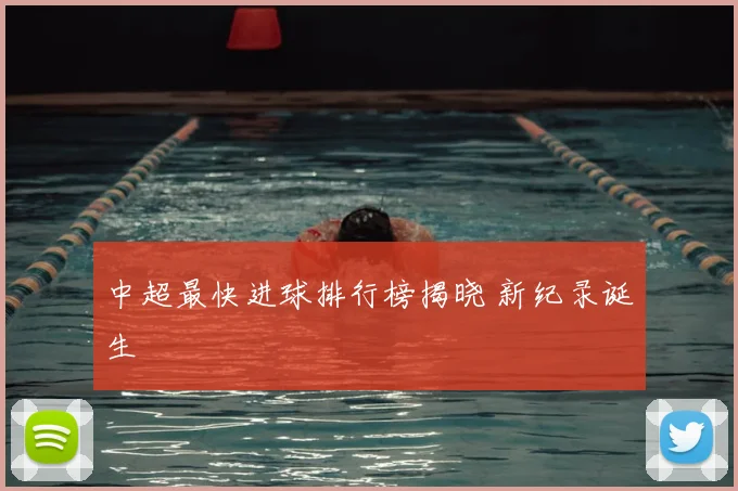 中超最快进球排行榜揭晓 新纪录诞生